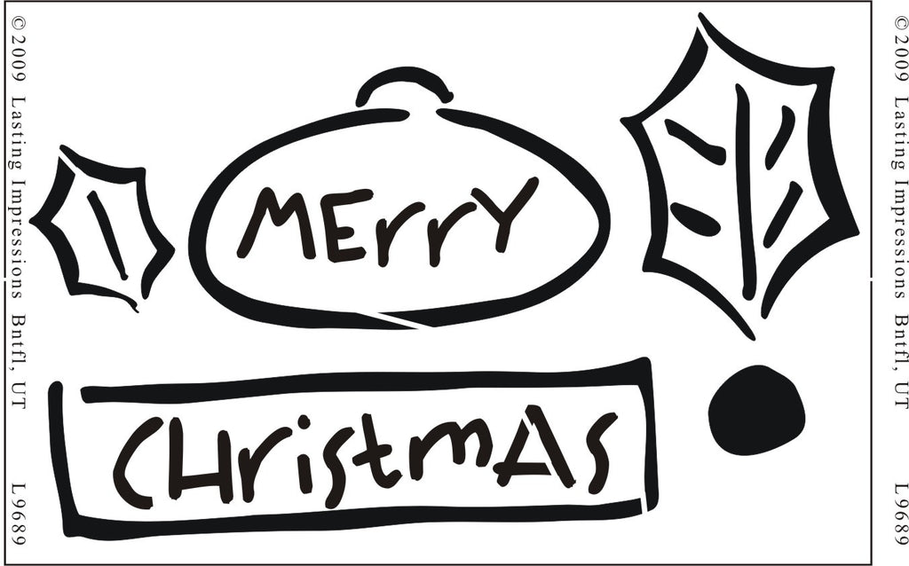 L9689 - MERRY CHRISTMAS TAGS