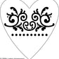 L9696 - Heart With Fleur
