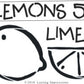 L9698 - LEMONS & LIMES