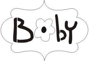 L9712 - Baby Frame w/ Flower