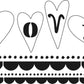 L9736 - LOVE w/ Scalloped Borders