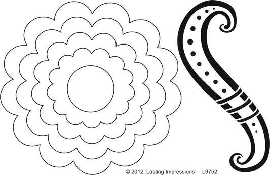 L9752 - Scalloped Frame - Swirl