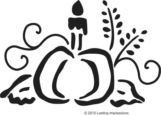 L9763 - Pumpkin with Candle