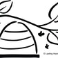 L9827 - Beehive on Branch