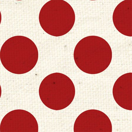 LBR - Ladybug Red Reverse Large Polka Dots 8 1/2 x 11 - One Sheet
