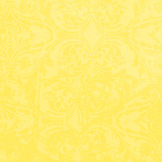 LYDM8 - Lemonade Yellow Damask 8 1/2 x 11 - One Sheet