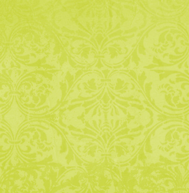 *LFDM8 - Lime Fizz Damask 8 1/2 x 11 - One Sheet