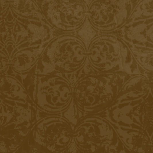 MPBDM8 - Mud Pie Brown Damask 8 1/2 x 11 - One Sheet