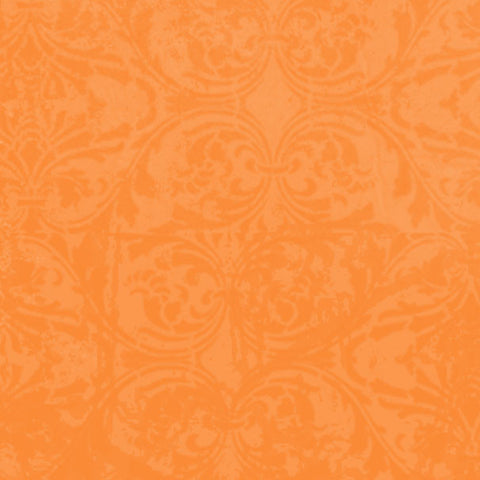 *OFDM8 - Orange Fizz Damask 8 1/2 x 11 - One Sheet