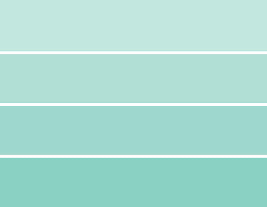 PCCGBA - Paint Chip Cards Gentle Breeze Aqua - 10 card pack