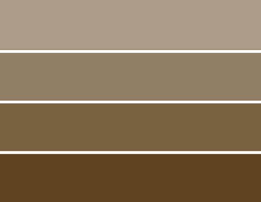 PCCMPB - Paint Chip Cards Mud Pie Brown - 10 card pack