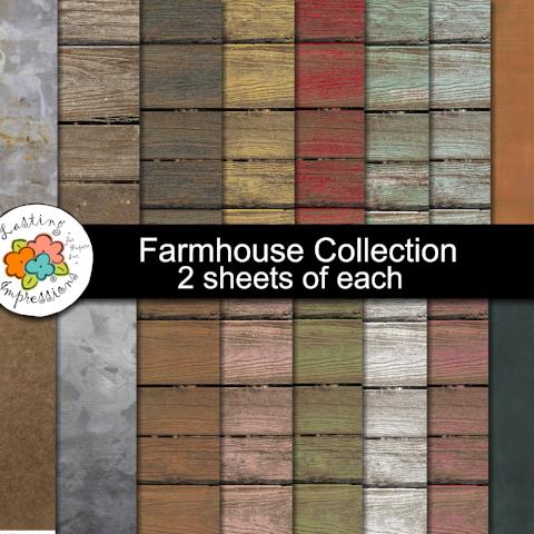 Farmhouse Paper Collection  8 1/2 x 11