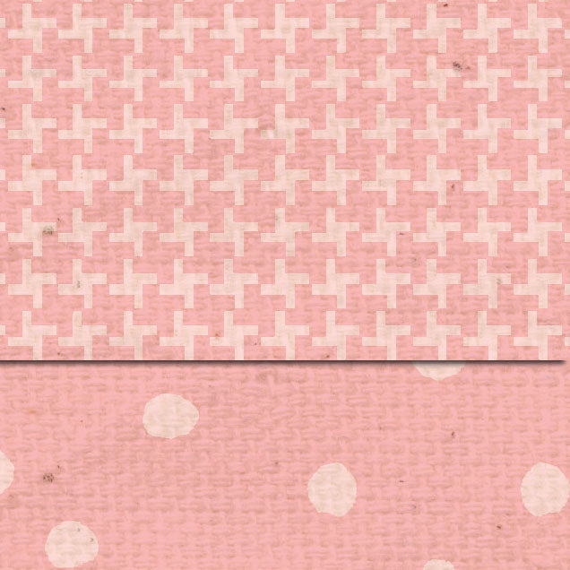 DSPGMT Pink Geranium Martha Dots & Tweed Double Sided Cardstock