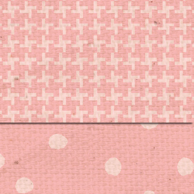 *DSPGMT Pink Geranium Martha Dots & Tweed Double Sided Cardstock