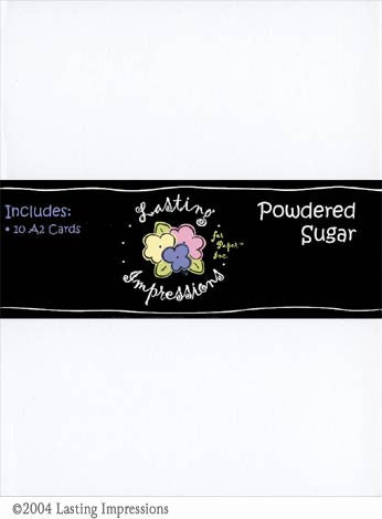 A2 Scored Card - Powdered Sugar