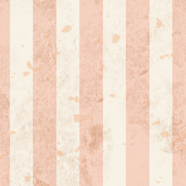 Rusty Peaches and Cream Stripes