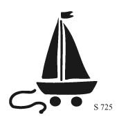S725 - Pull Toy/Sail Boat