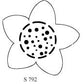 S792 - Flower with Dot Center