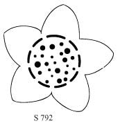 S792 - Flower with Dot Center