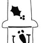 S832 - Tall Snowman Face