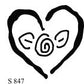 S847 - Heart with Rose