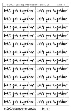 SM111 Silver - Let's Get Together