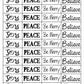 SM117 Copper - Joy/Peace/Be Merry/Believe
