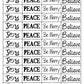 SM117 Brass - Joy/Peace/Be Merry/Believe