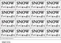 SM135 - SNOW FRIENDS STAINLESS