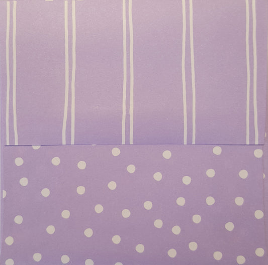 Simply Square Lilac Envelopes