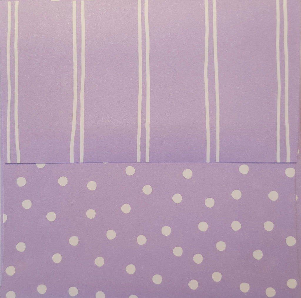 Simply Square Lilac Envelopes