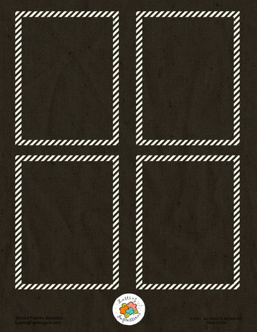 *******Frames - Canvas on Blackbird Stripes