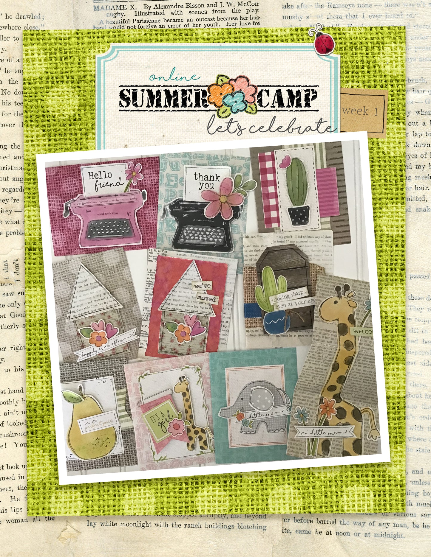 Summer Card Camp 3 Week Bundle Plus FREE Idea Book