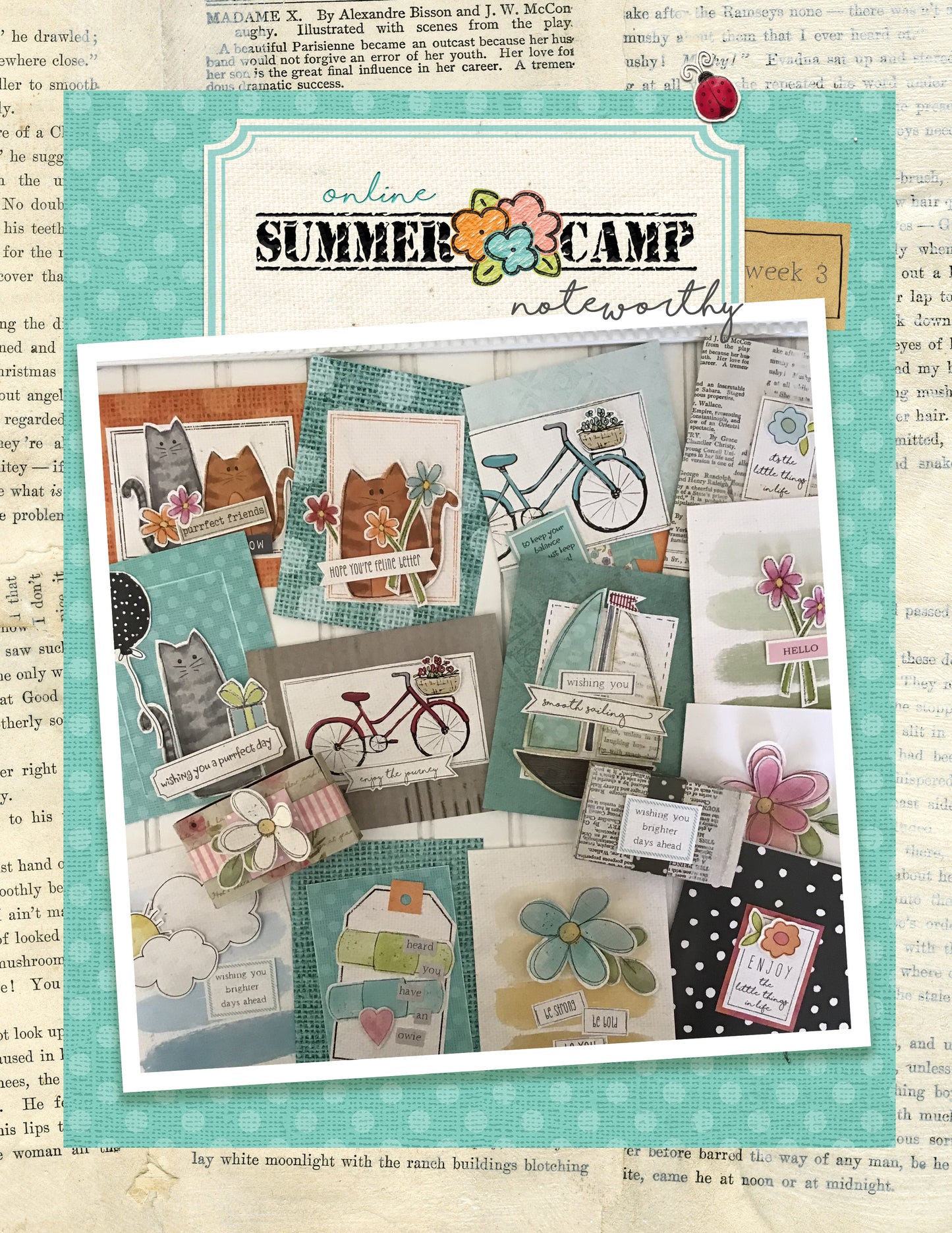 Summer Card Camp 3 Week Bundle Plus FREE Idea Book