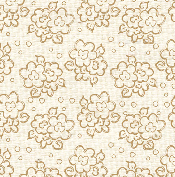 TTDF8   Toadstool Tan Doodle Flowers Paper  8 1/2 x 11