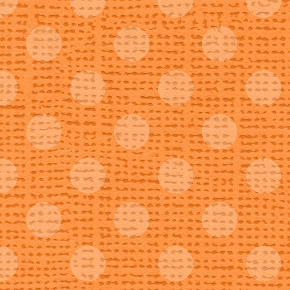 *********LPD - Linen Polka Dots Orange Poppy
