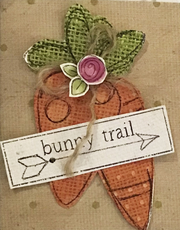 CCO142 - Card Cut Out #142 - Bunny Trail Carrots