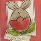 CCO141 - Card Cut Out #141 - Bunny & Tulip Pink Geranium