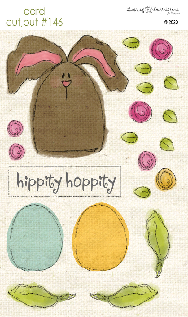 ********CCO146- Card Cut Out #146 - Chocolate Bunny & Eggs