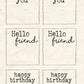 CCO198 Card Cut Out #198 Typewriter Letters
