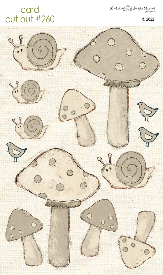 CCO 260 Card Cut Out #260 - Cobblestone Toadstools