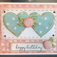 L1037 - Double Heart with Rose
