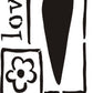 L9454 - PRIMITIVE HEART & FLOWER