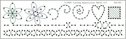 SG302-HEART/SQUARE/DAISY - Metal